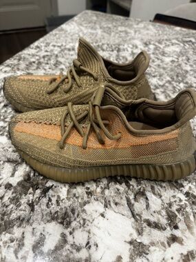 Yeezy Boost 350 V2 Olive with Orange Stripe